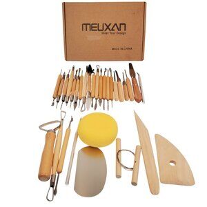 Meuxan 30 Piece Clay Sculpting Tool Set